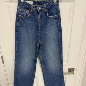 Zara Blue Flare & Wide Leg Jeans